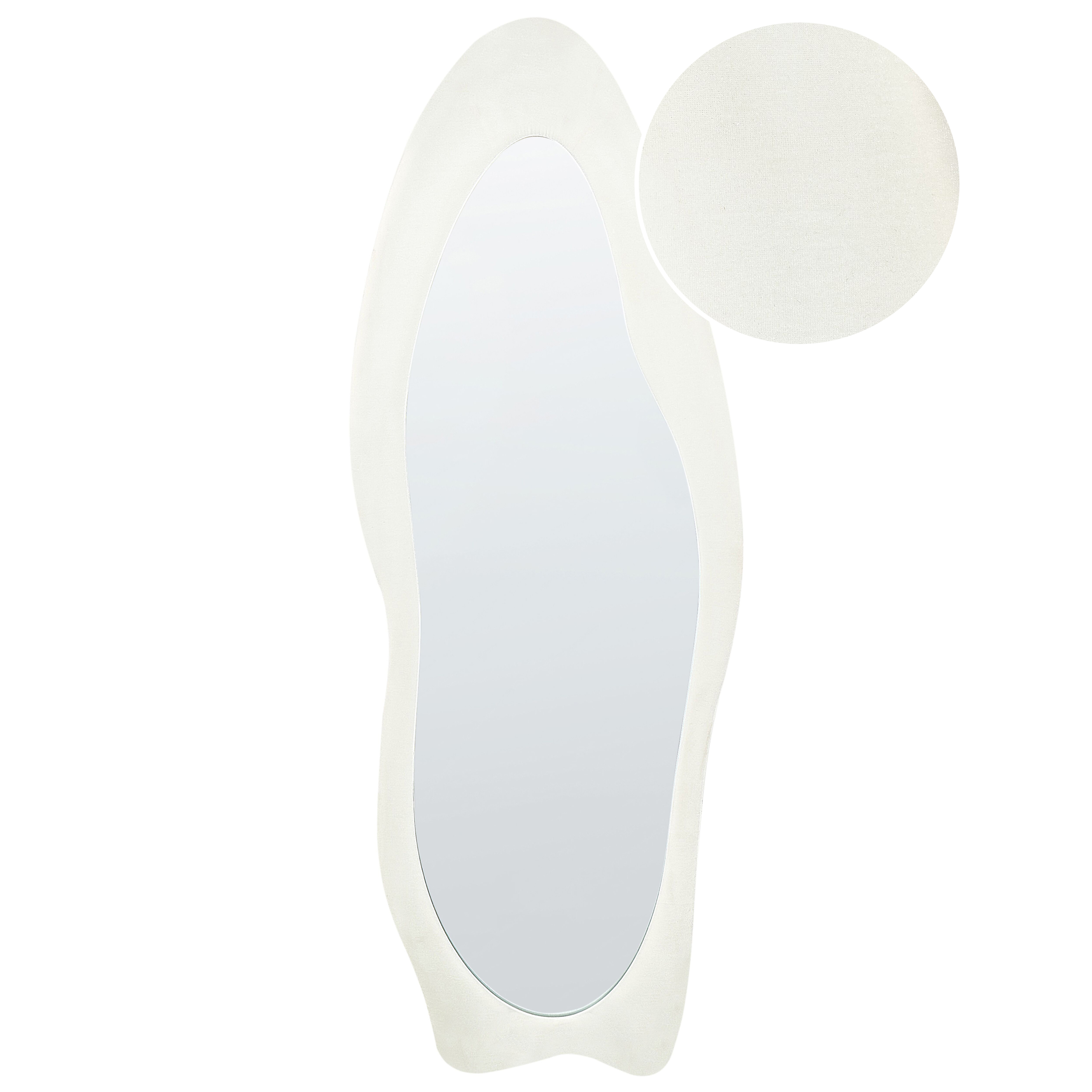 Seinäpeili REIGNY 57 cm 160 cm Sametti Valkoinen