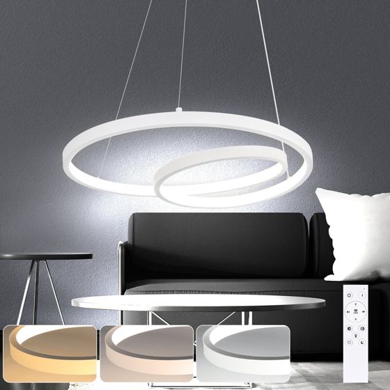 NETTLIFE moderni LED - riippuvalaisin, rauta 34WValkoinen halkaisija, 40cm himmennettävä, luova design, olohuoneeseen makuuhuoneeseen Keittiöön