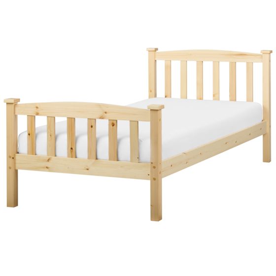 Sänky mänty GIVERNY 90 x 200 cm Vaaleanruskea