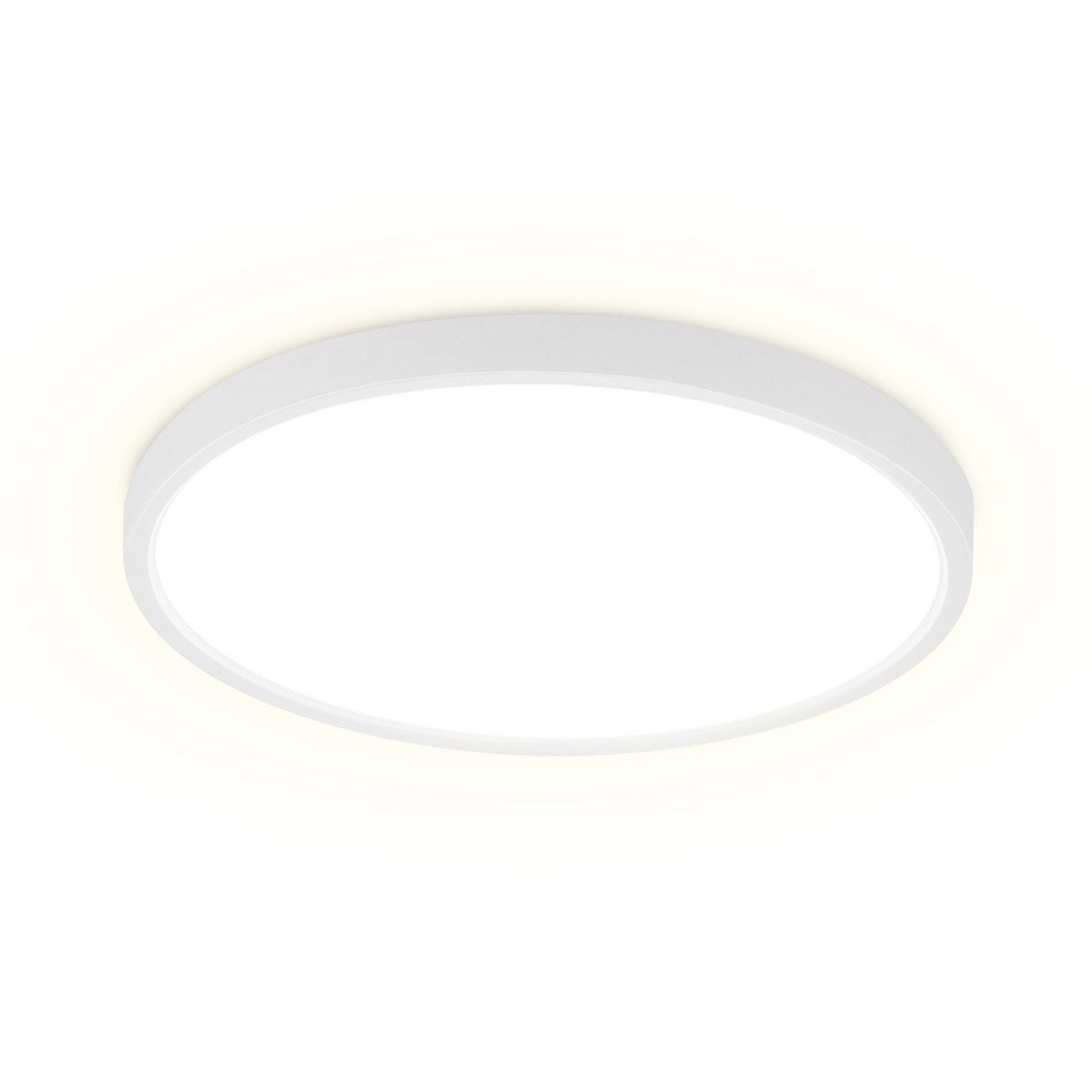 NETTLIFE LED-paneelikattovalaisin musta, litteä kattovalaisin IP44 roiskevesitiivis, viileä valkoinen, 15 W