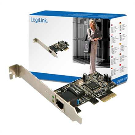 Logilink | Verkkokortti | Gigabitin PCI Express -kortti | PCI Express x1 | 1 Gbps