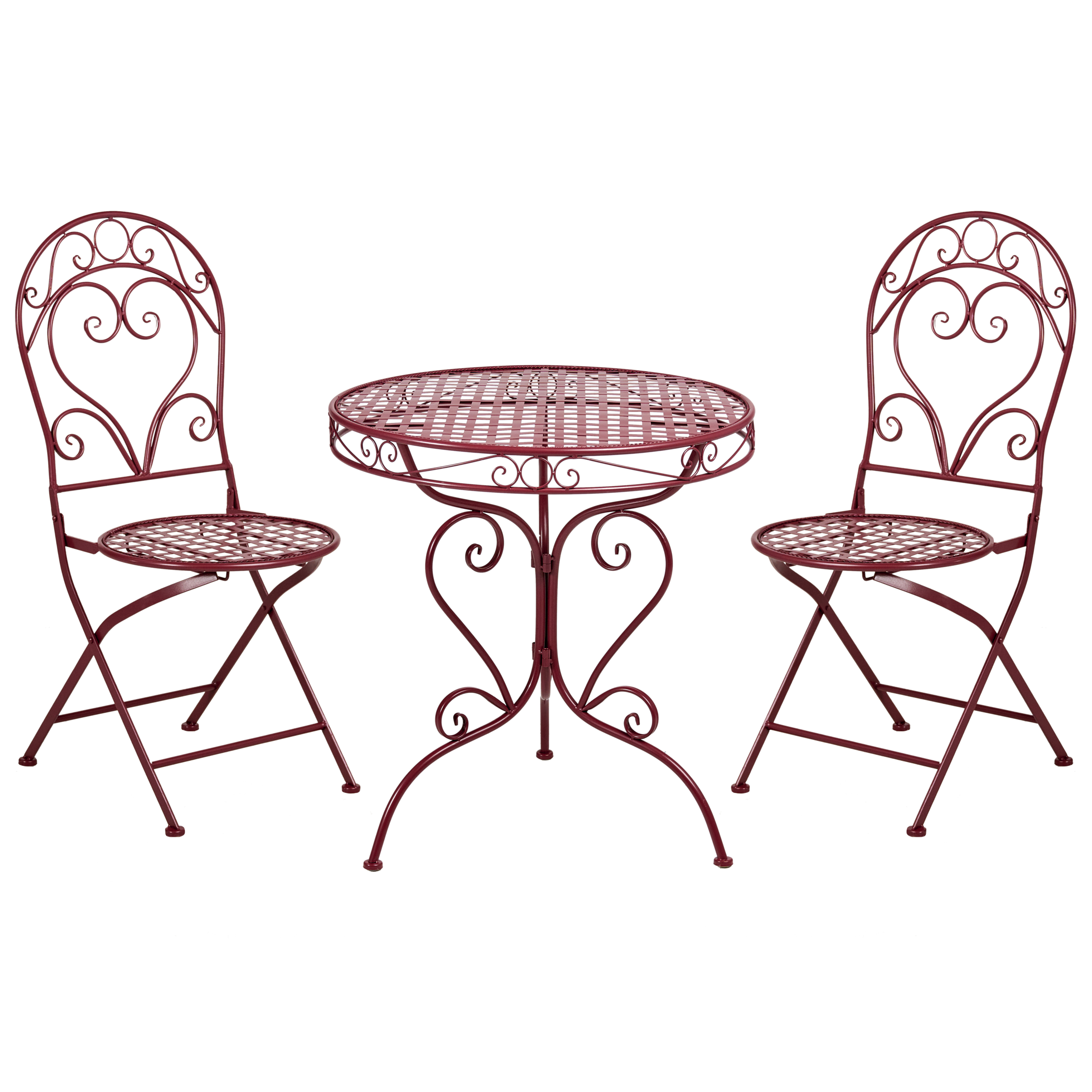 Bistrosetti ALBINIA metalli Viininpunainen