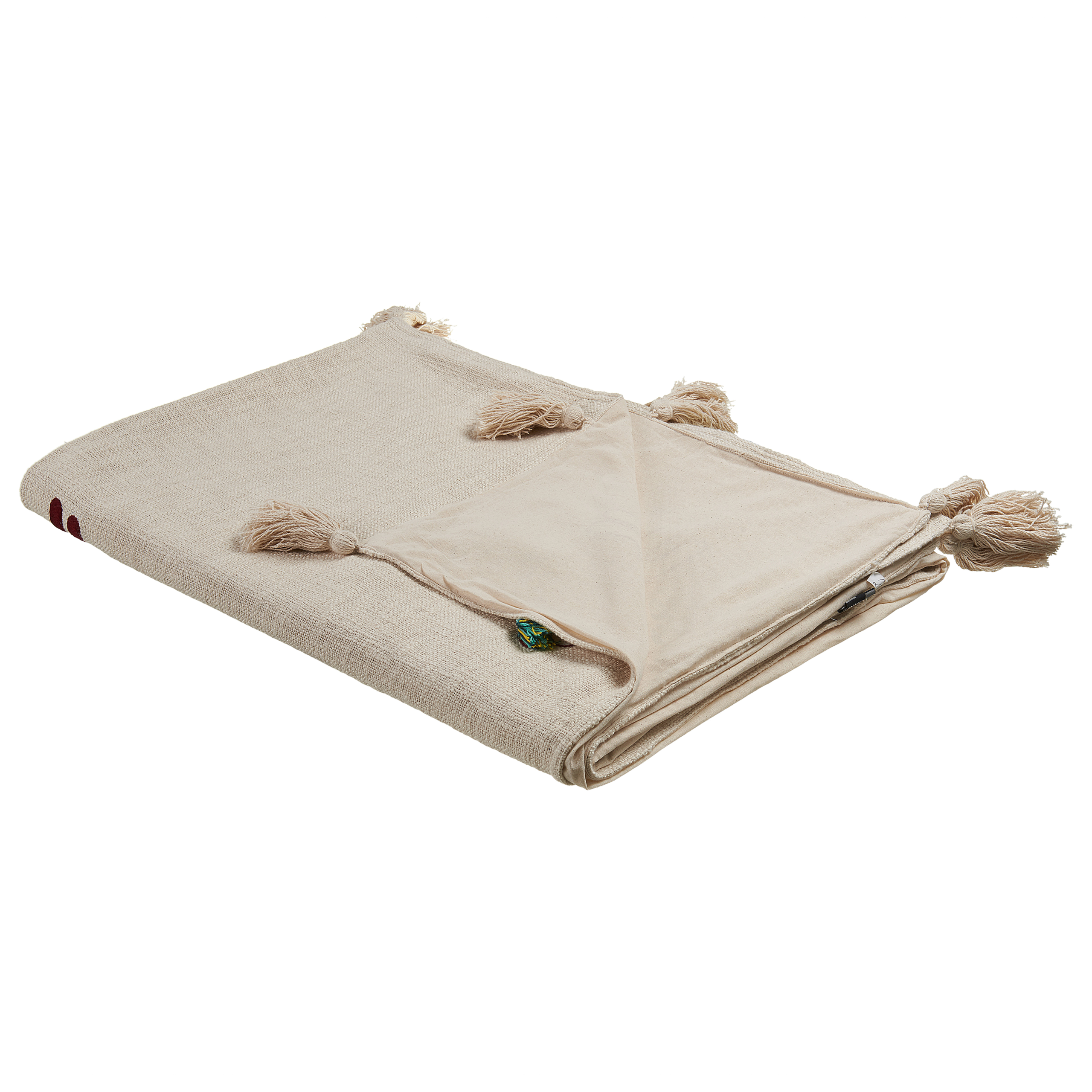 Torkkupeitto DEOGHAR Puuvilla 130 x 180 cm Beige