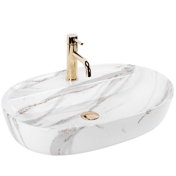 REA Malja-allas AURA 61 kiiltävä aiax, 61X41X13CM