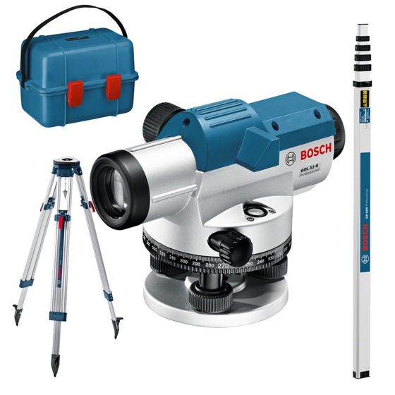 Bosch GOL 32 G Professional ‑ Optinen Vaaituskoje + BT 160 jalusta + GR 500 latta