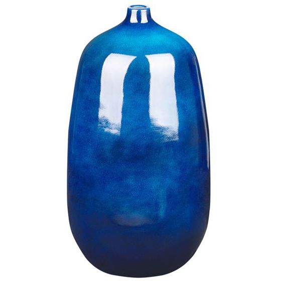 Kukkamaljakko VITORIA keramiikka 45 cm Tummansininen