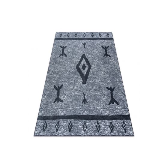 ANTIKA matto 119 tek, moderni atsteekit, pestävä - harmaa 80x150 cm