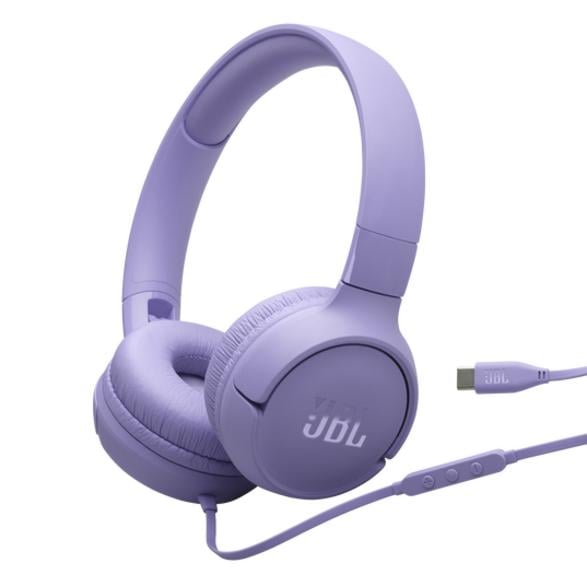 JBL Tune 520 USB-C -langalliset kuulokkeet, violetit