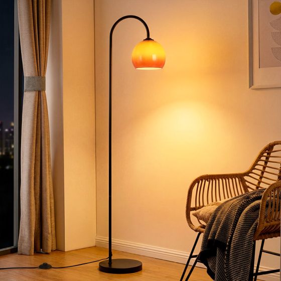 ZMH 160 cm kaarilattiavalaisin, korkeussäädettävä, E27-kanta, olohuoneeseen, makuuhuoneeseen (polttimo ei sisälly)