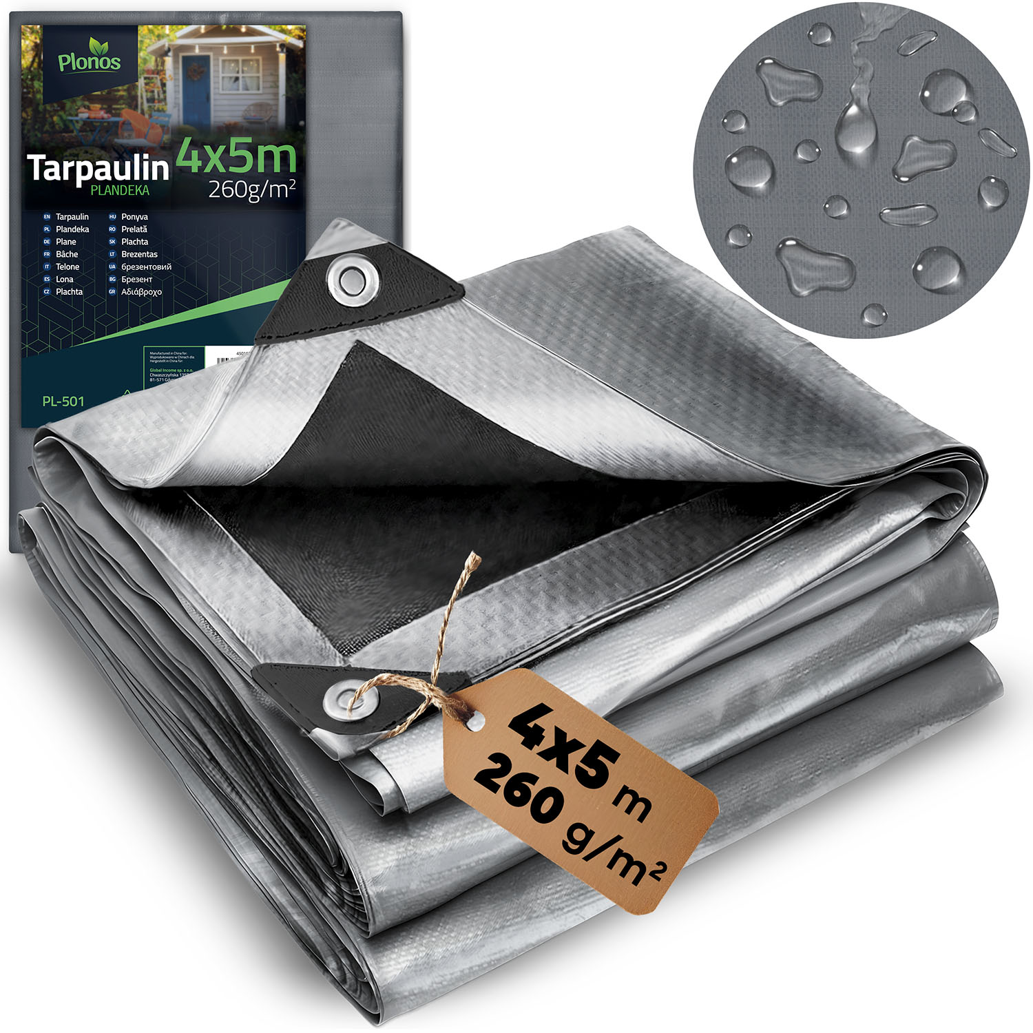 Pressu 500 x 400 cm 260 g/m2 ohut PL-501