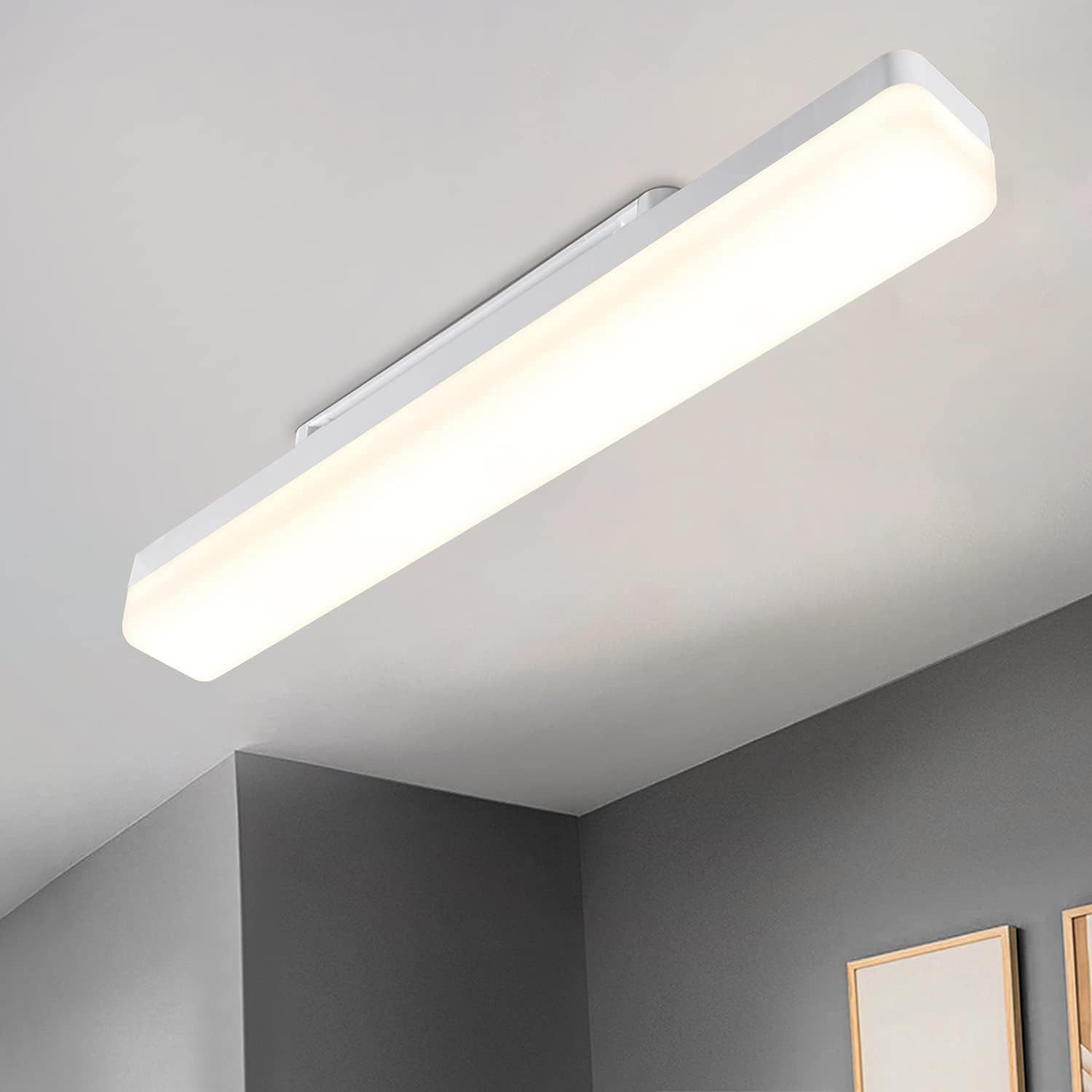 NETTLIFE LED - keittiön Kattovalaisin, pitkä, 40 cm, , päivänvalo, 18W, , neutraalin Valkoinen Kattovalaisin Kellariin