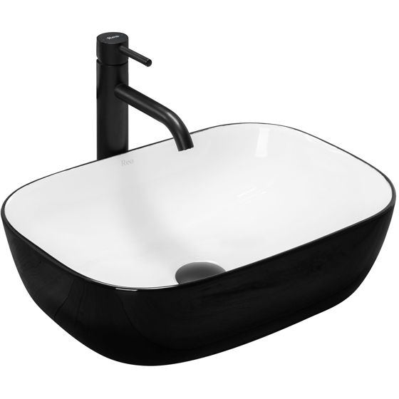 REA Malja-allas BELINDA musta/valkoinen, 46,5X33X13,5CM