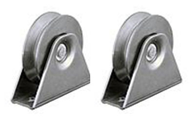 60mm V-urainen pyörä kiinteässä kiinnikkeessä - 2 kpl:n sarja