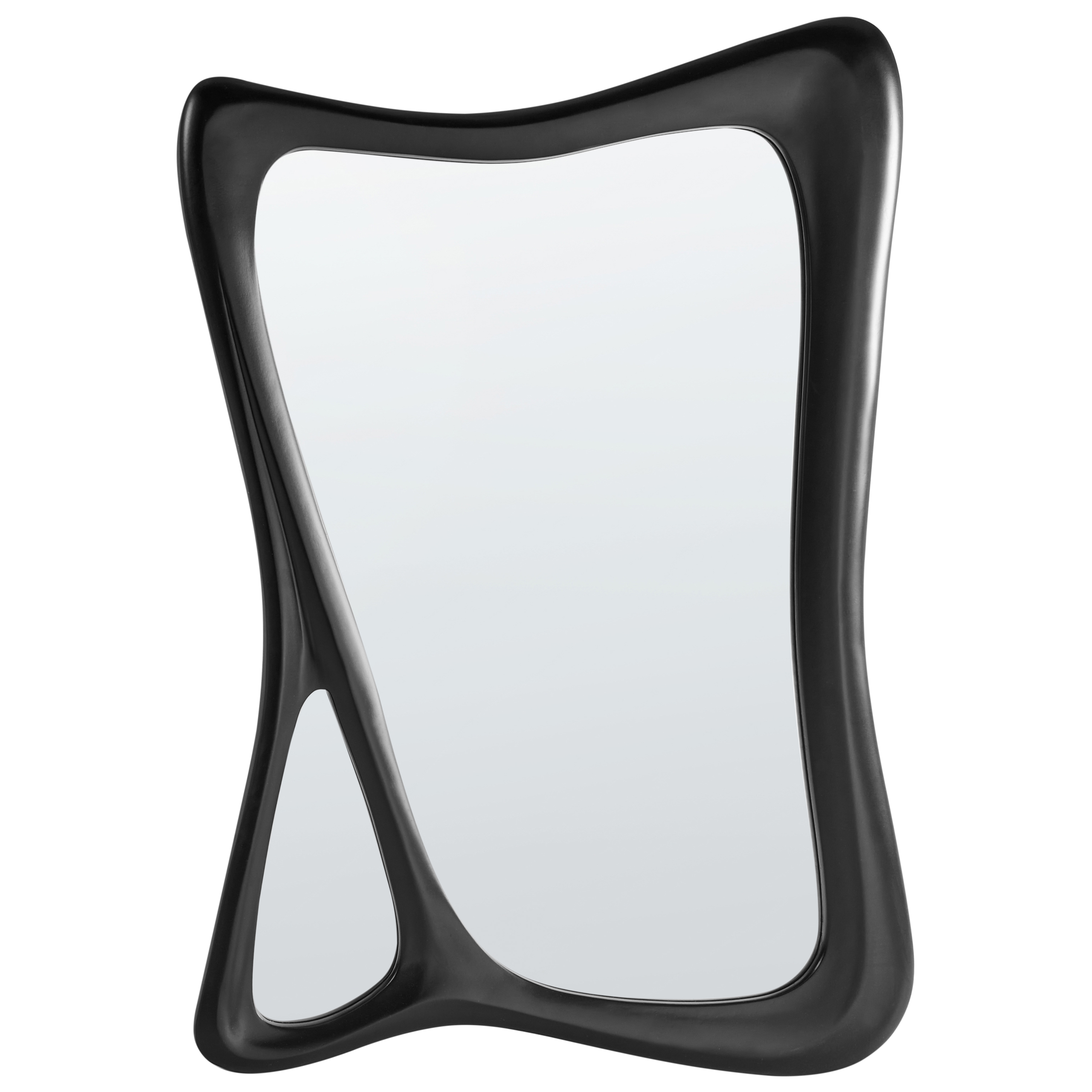 Seinäpeili LANESTER 70 cm 100 cm Musta