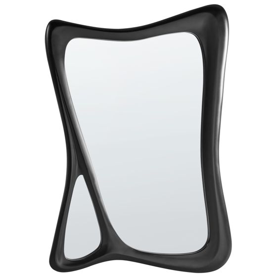 Seinäpeili LANESTER 70 cm 100 cm Musta