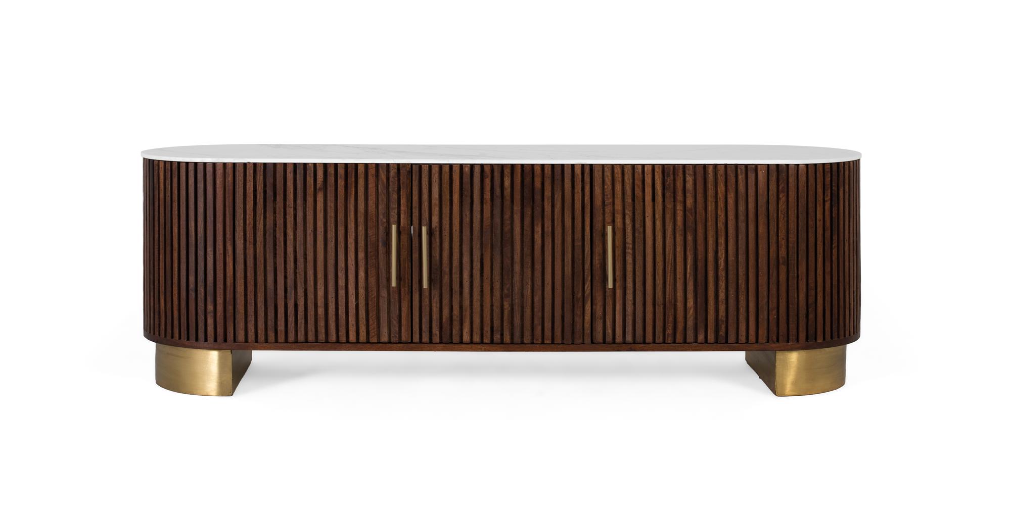 TV-taso mangopuusta, 160 cm