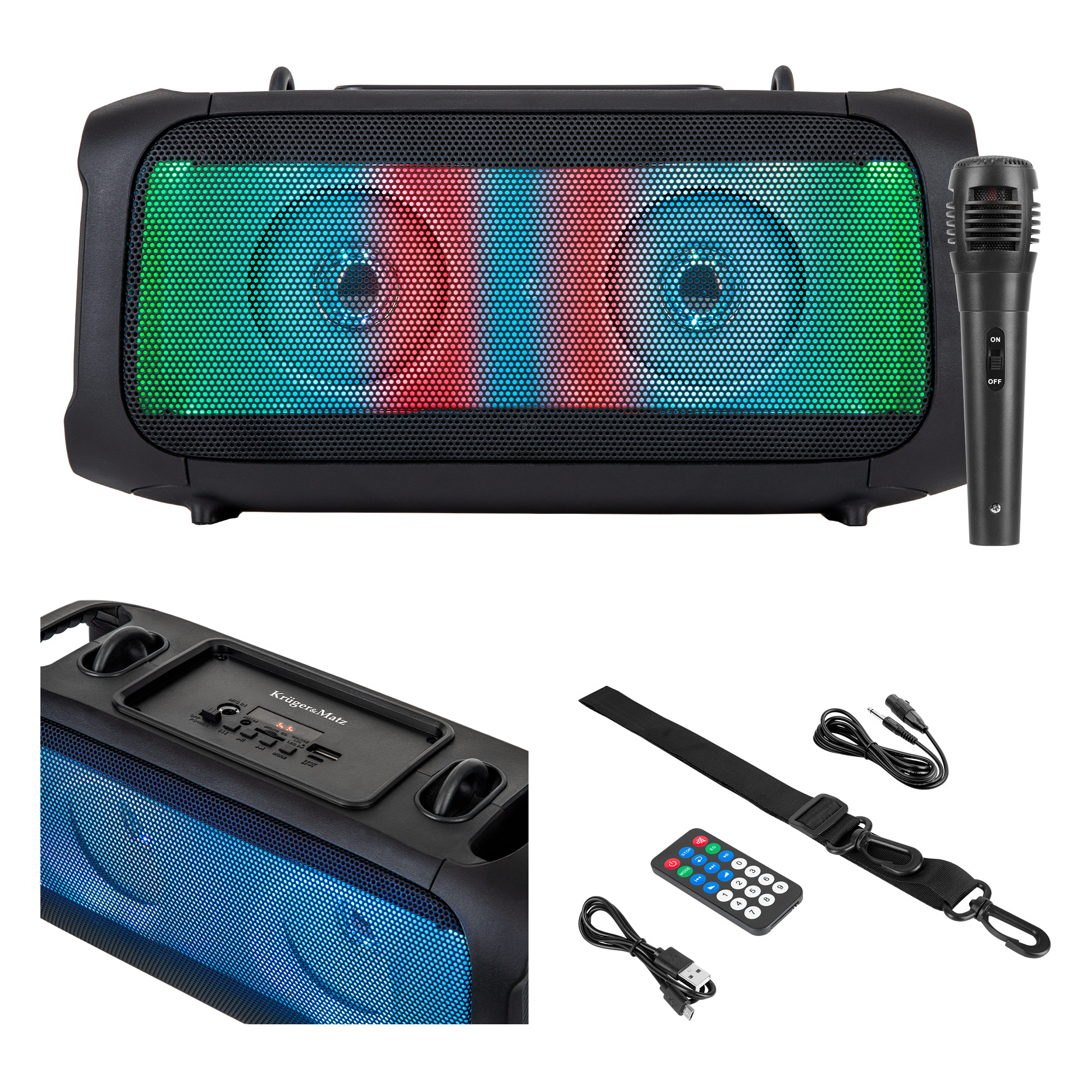 Kruger&Matz Bluetooth micro SD USB AUX -kaiutin