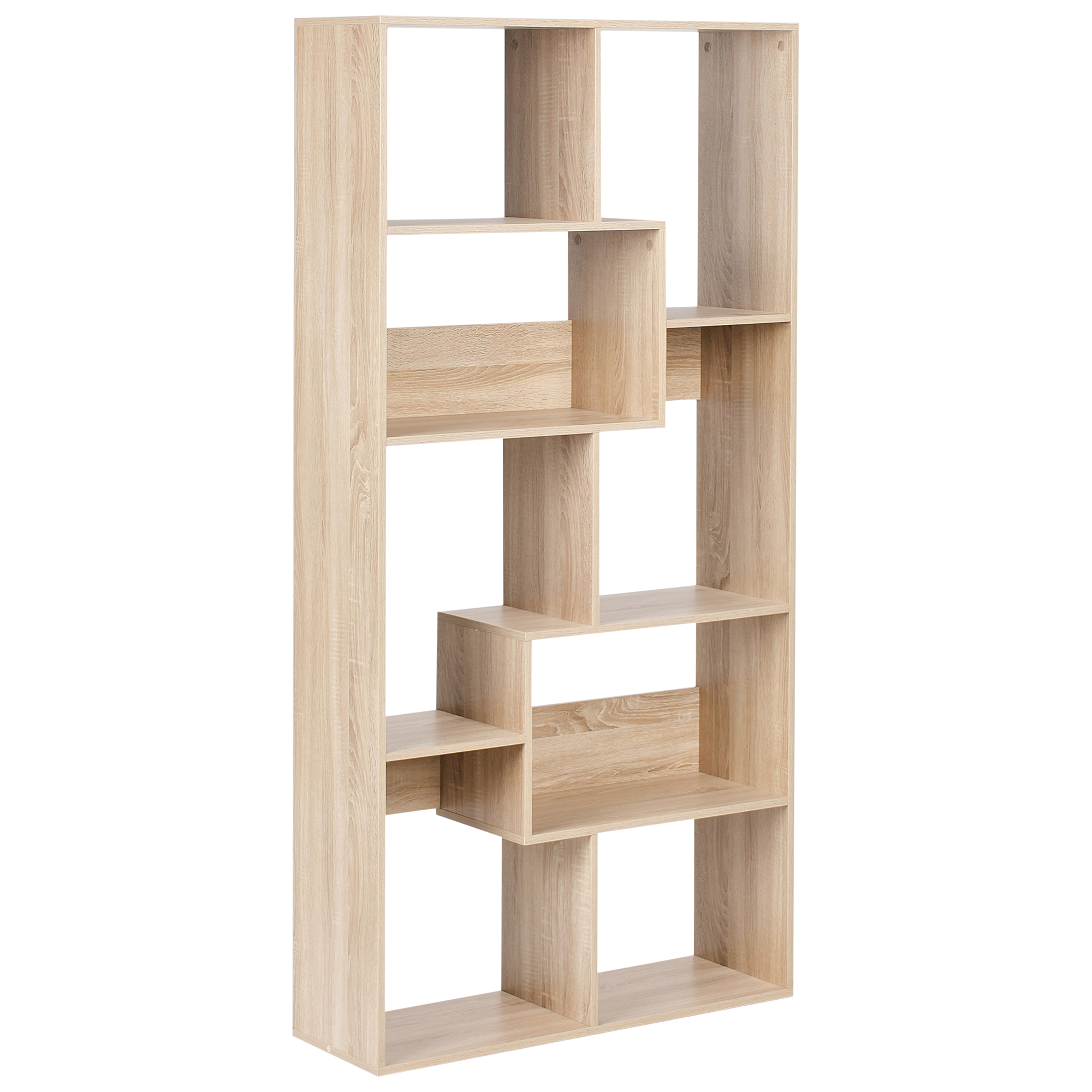 Kirjahylly 6 tasoa CHATEH 180 cm Vaaleanruskea