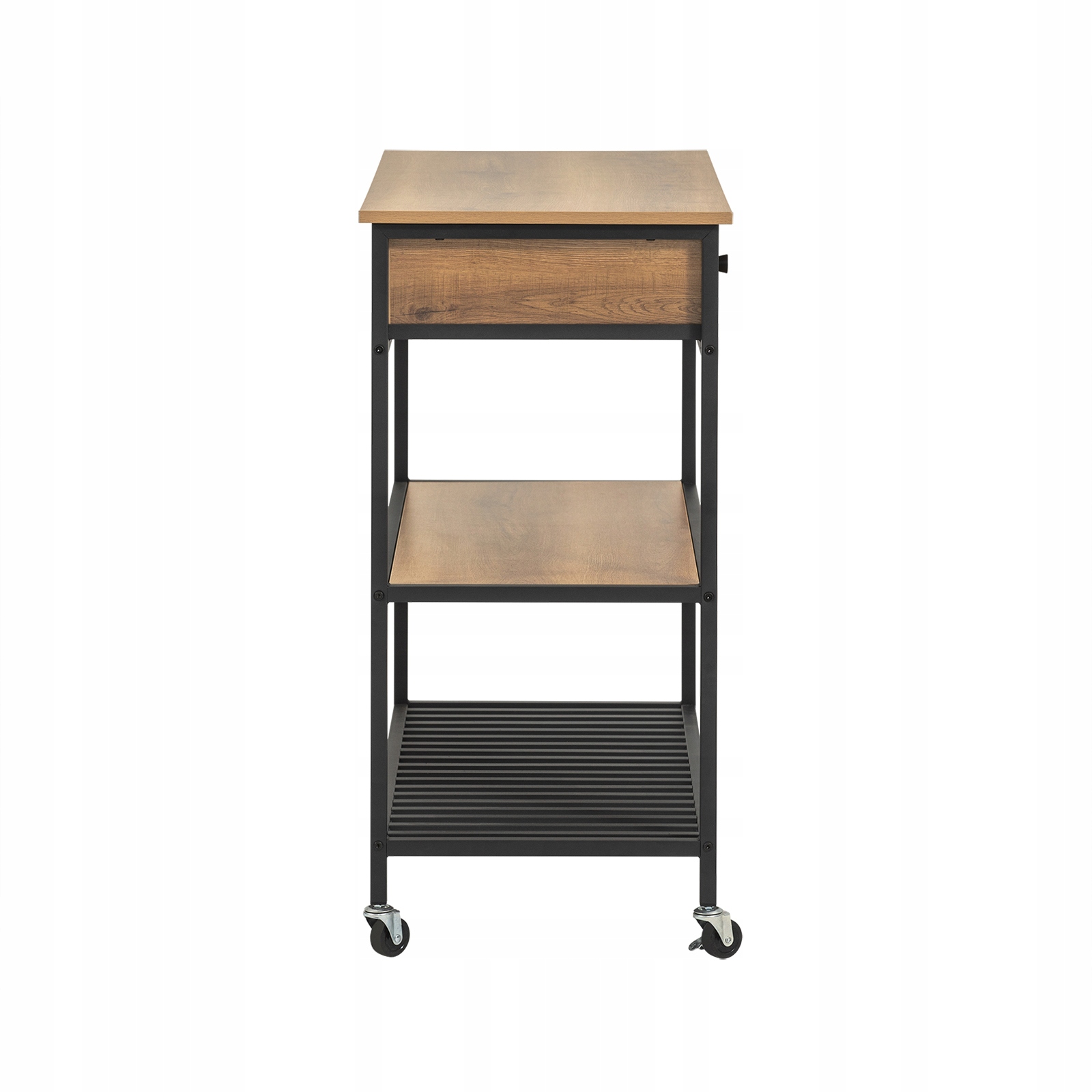 SoBuy Keittiökärry 2-arkinen FKW112-PF ekologinen lastulevy/metalli