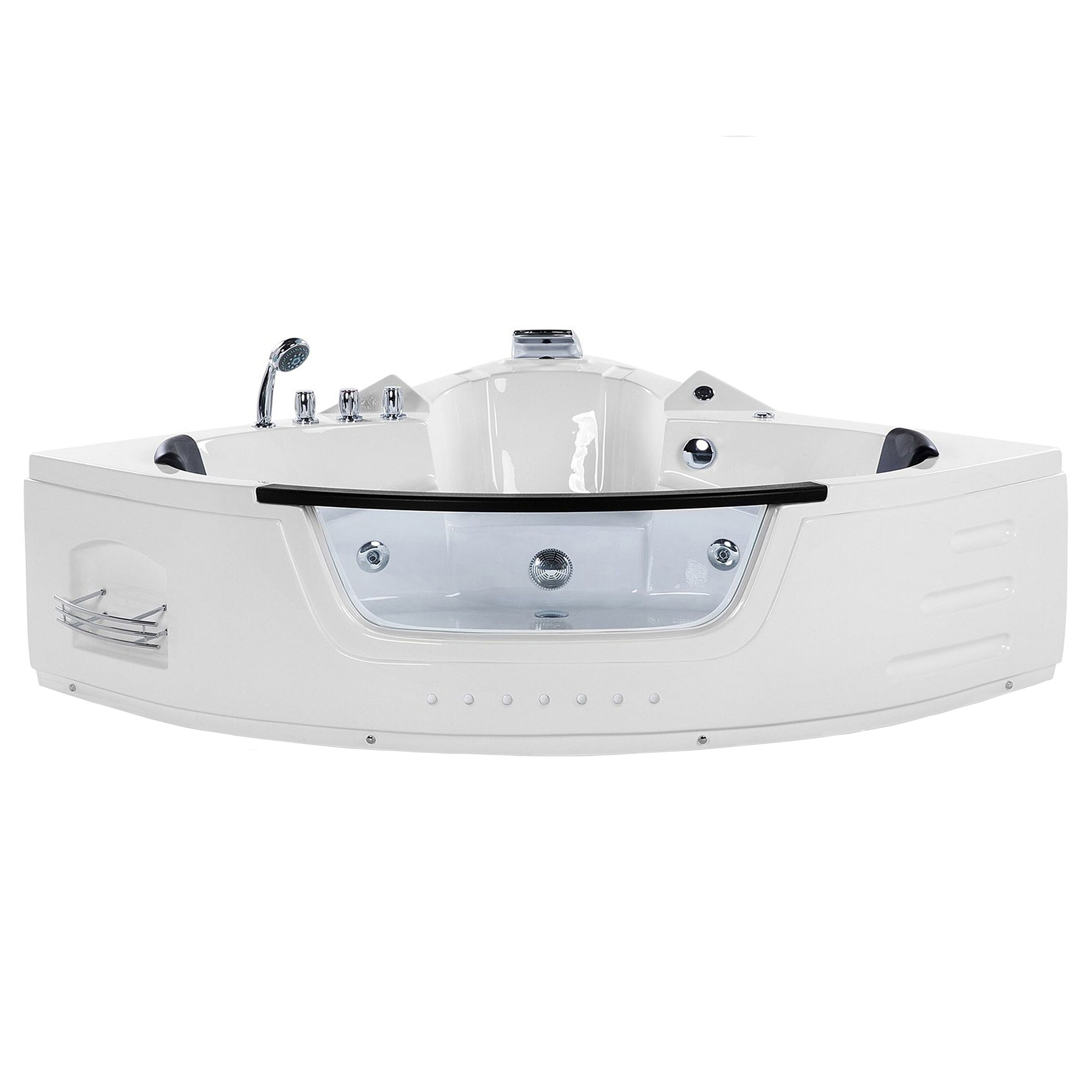 Kulmaporeamme LED-valolla MARTINICA 198 x 144 cm Valkoinen