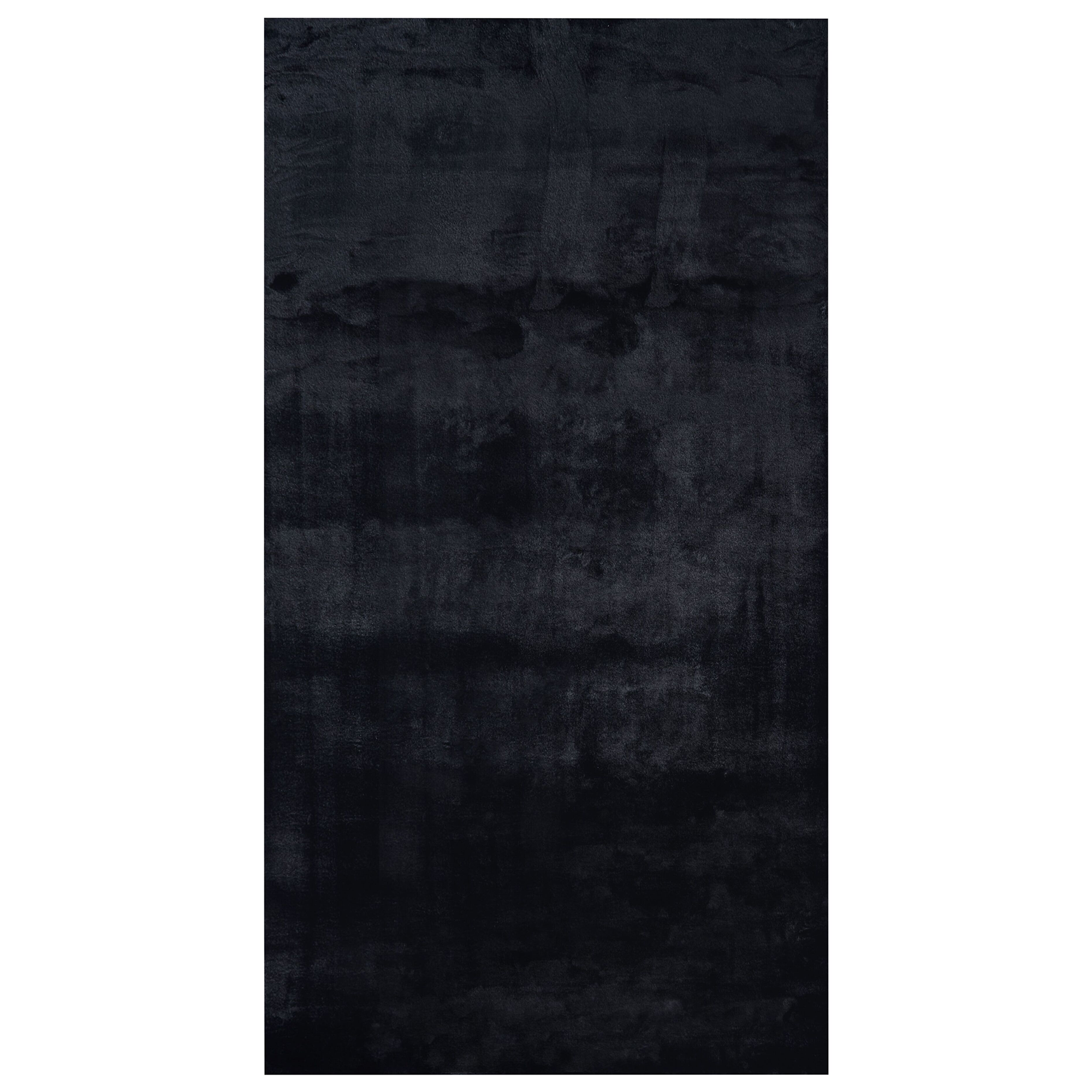 Tekoturkismatto MIRPUR Musta 80 x 150 cm