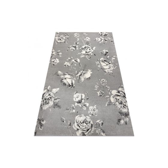 Matto GNAB 60642653 Kukat vaaleanpunainene harmaa / valkoinen 120x170 cm