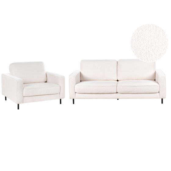 Sohvaryhmä 4-istuttava SAVALEN buklee Valkoinen