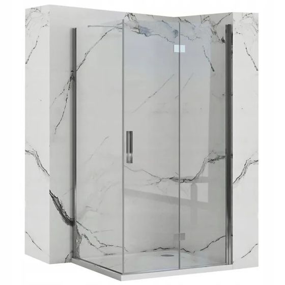 REA Suihkukaappi MOLIER 100x80 kromi, 100X80X190CM