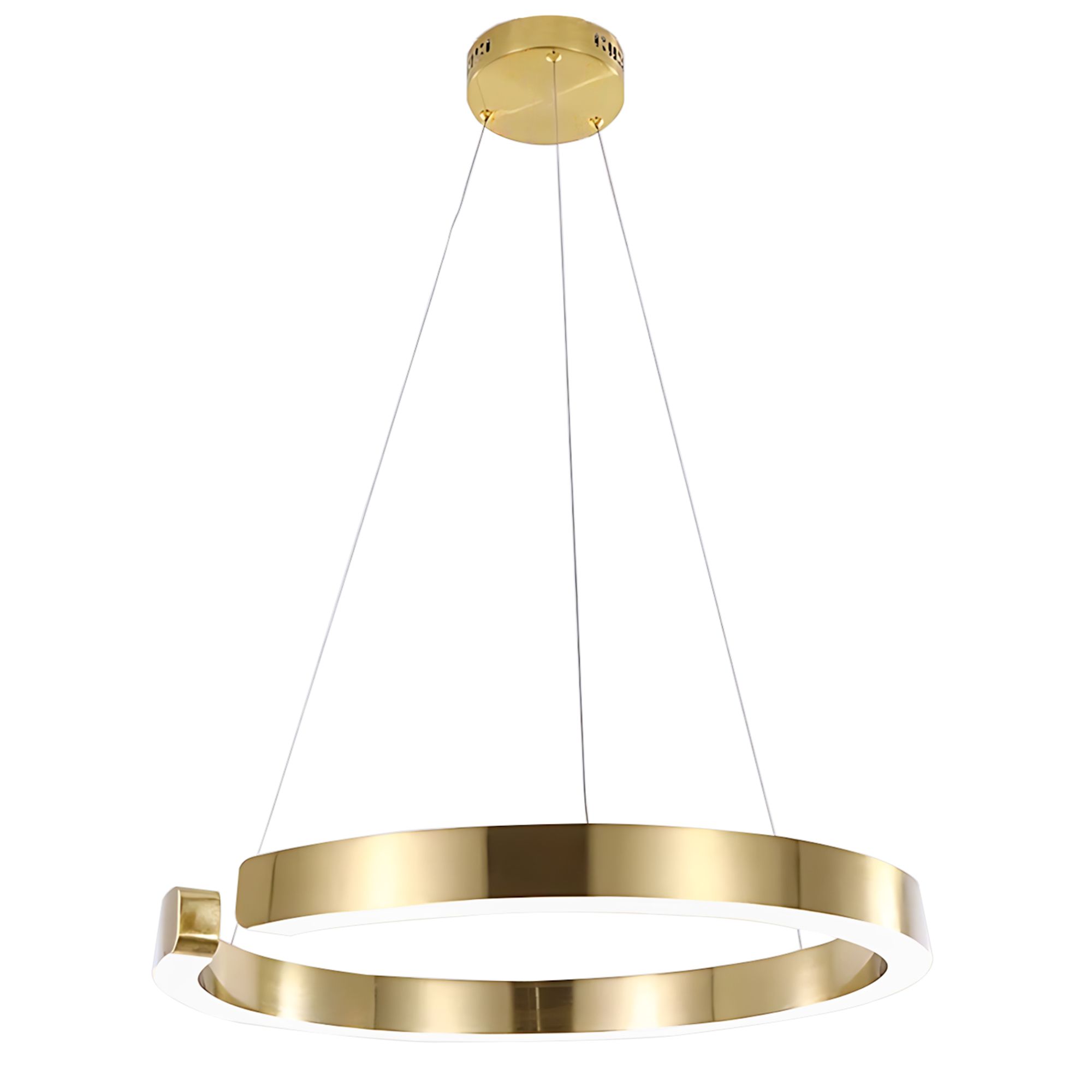 TOOLIGHT riippuvalaisin LHJ052-CP1 C harjattu kulta, 40x3x40cm