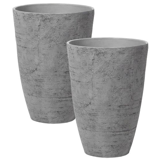 Kukkaruukkusetti 2 kpl CAMIA 43 cm Harmaa