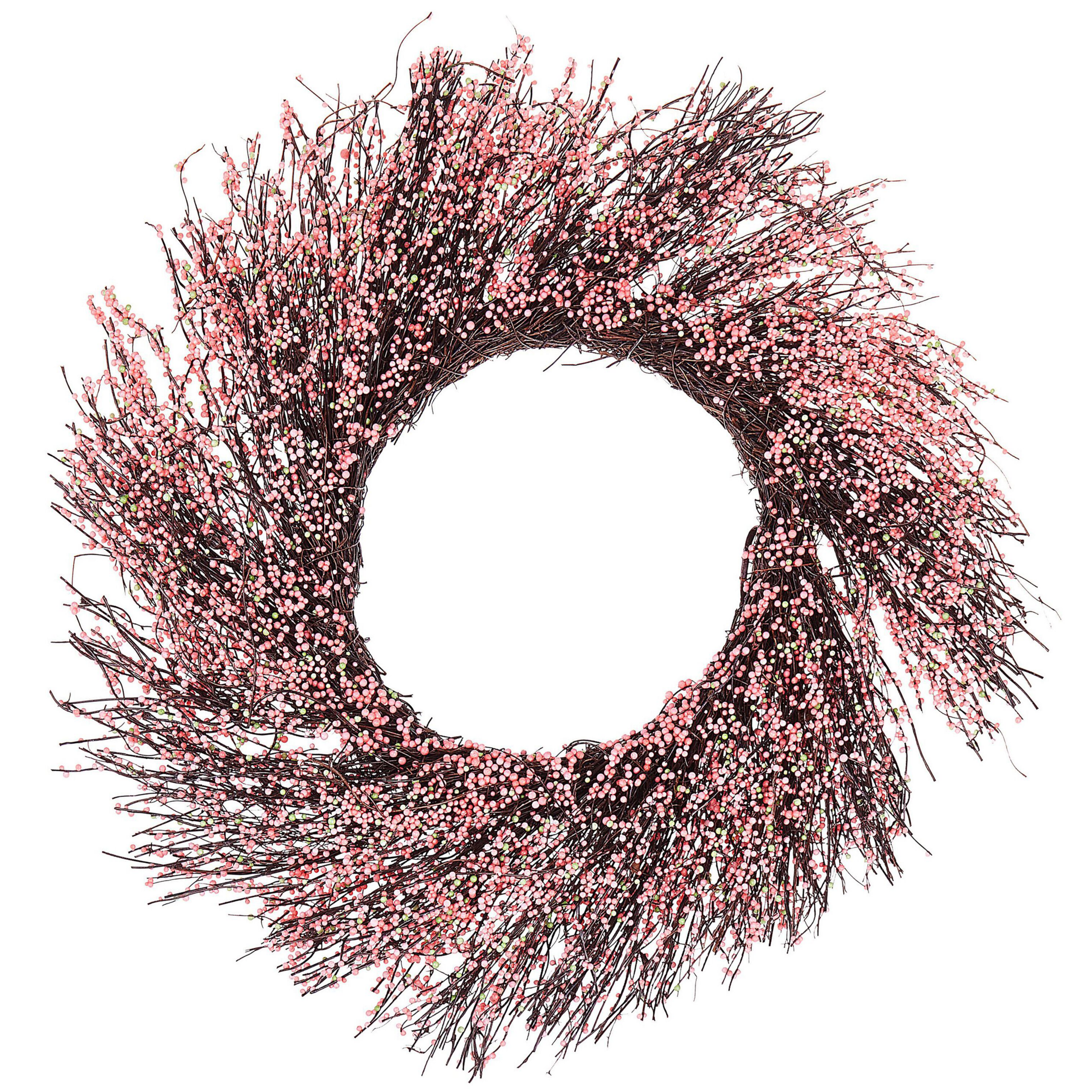 Koristekranssi GALLETAS 50 cm Vaaleanpunainen