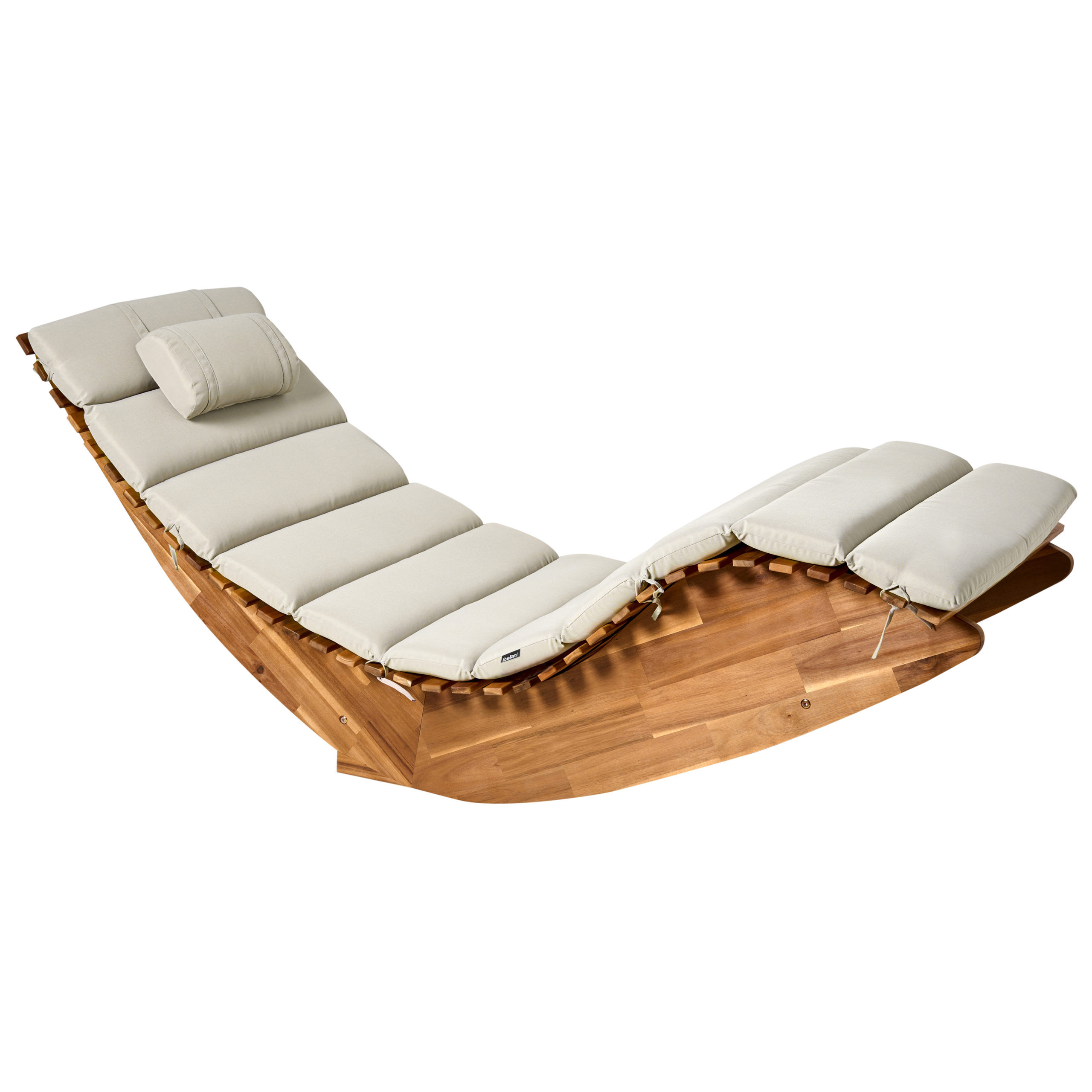 Aurinkotuoli pehmusteella BRESCIA PREMIUM akaasia Ruskeanharmaa