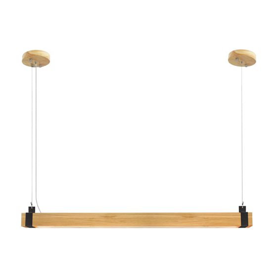 NETTLIFE Vintage LED - riippuvalaisin, himmennettävä, halkaisija, 100 cm puu ja metalli, 19W, teollinen, ruokailutilan valaisin, olohuone, makuuhuone