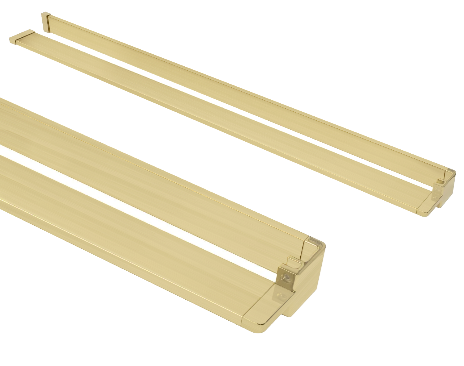 REA kylpyhuoneteline EVO harjattu kulta, 120X12,5X120CM