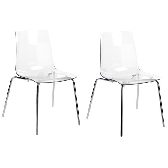 Ruokatuolisetti 2 kpl SILERTON Kirkas