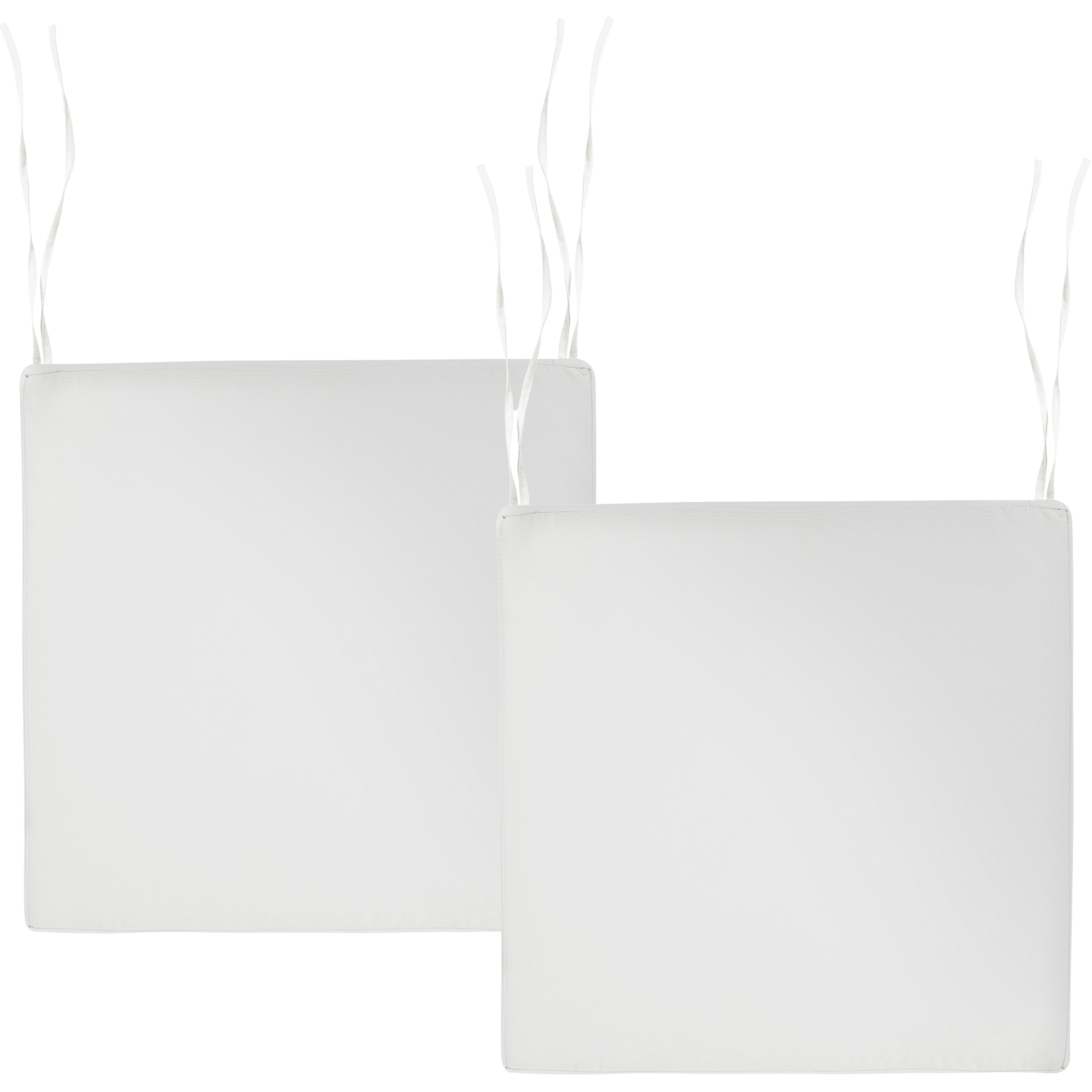 Puutarhatuolien istuintyynysetti 2 kpl SASSARI PREMIUM 46 x 46 cm Luonnonvalkoinen