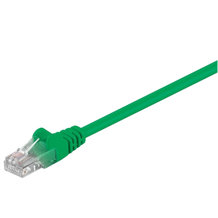 Goobay | CAT 5e | Verkkokaapeli | Suojaamaton kierretty parikaapeli (UTP) | Uros | RJ-45 | Uros | RJ-45 | Vihreä | 0,5 m