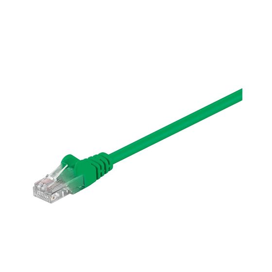 Goobay | CAT 5e | Verkkokaapeli | Suojaamaton kierretty parikaapeli (UTP) | Uros | RJ-45 | Uros | RJ-45 | Vihreä | 0,5 m