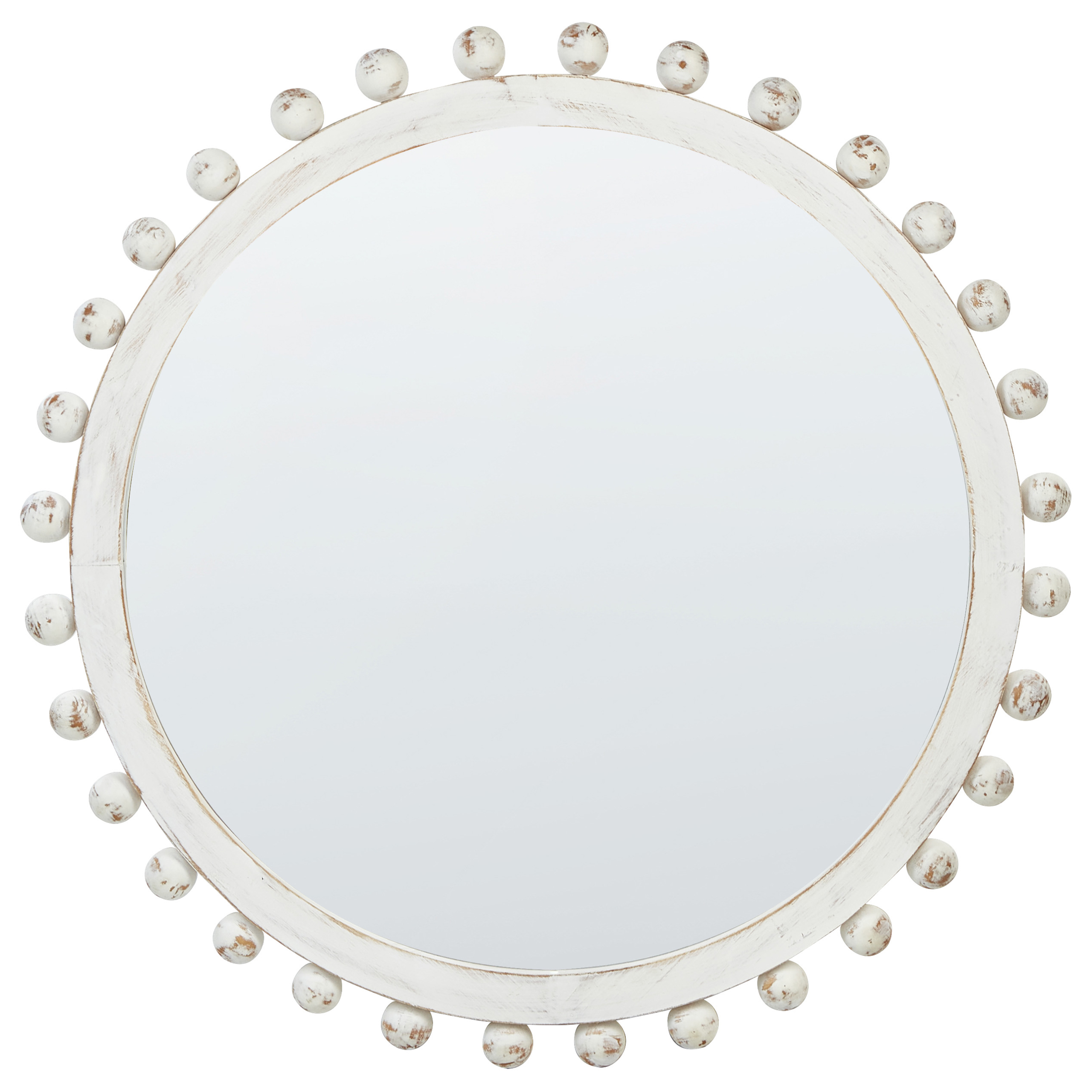 Seinäpeili TAZILLY 71 cm 71 cm pihta Luonnonvalkoinen