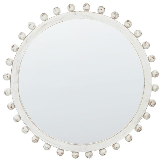 Seinäpeili TAZILLY 71 cm 71 cm pihta Luonnonvalkoinen