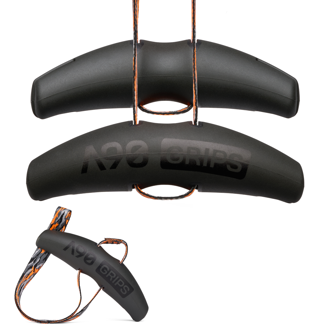Angles90 Camo Pull Grips – TPU-kahvat 4 oteasennolla | leuanveto, rivi ja kaapelilaitteet | hygieeninen rakenne