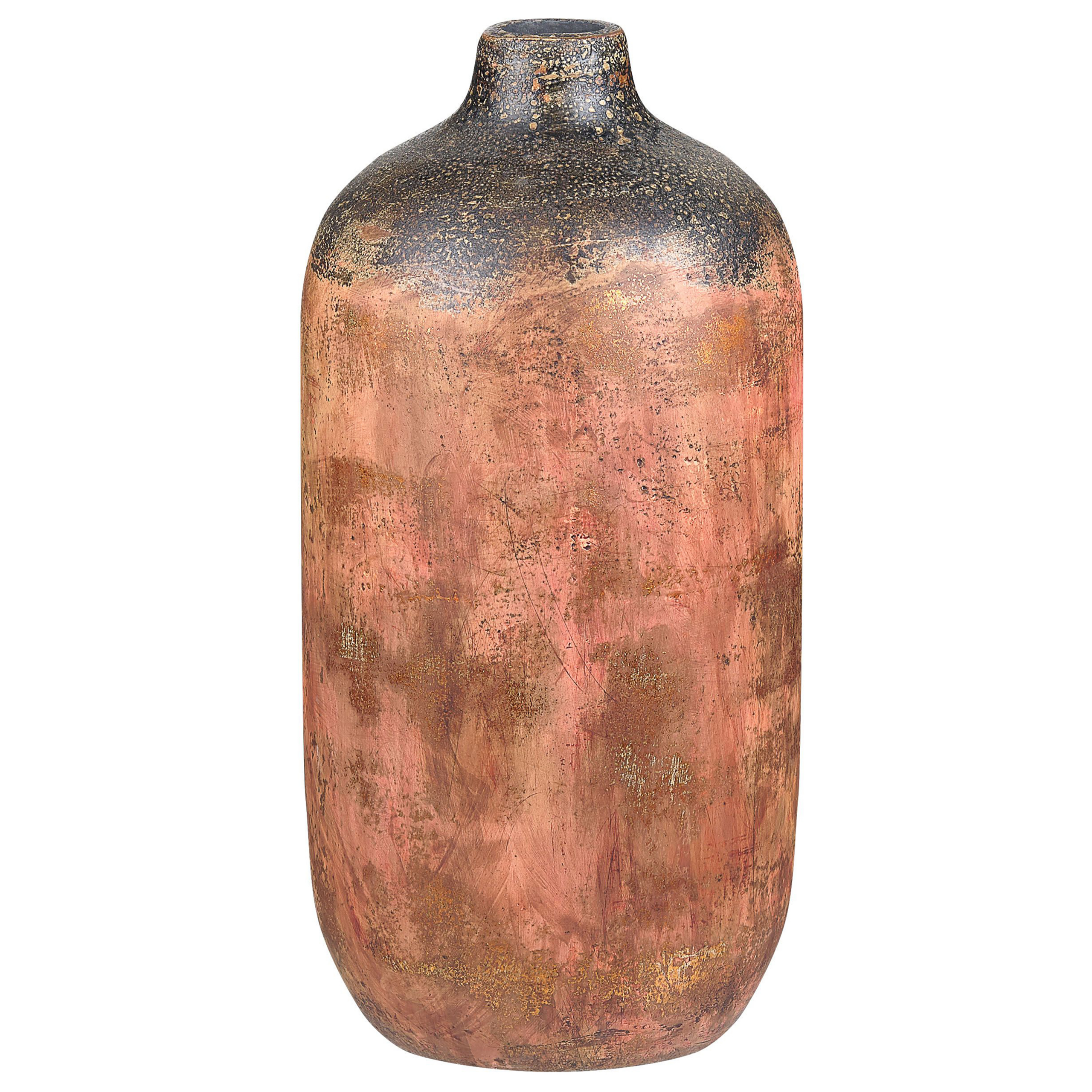 Kukkamaljakko SARAGOSSA keramiikka 53 cm Kupari