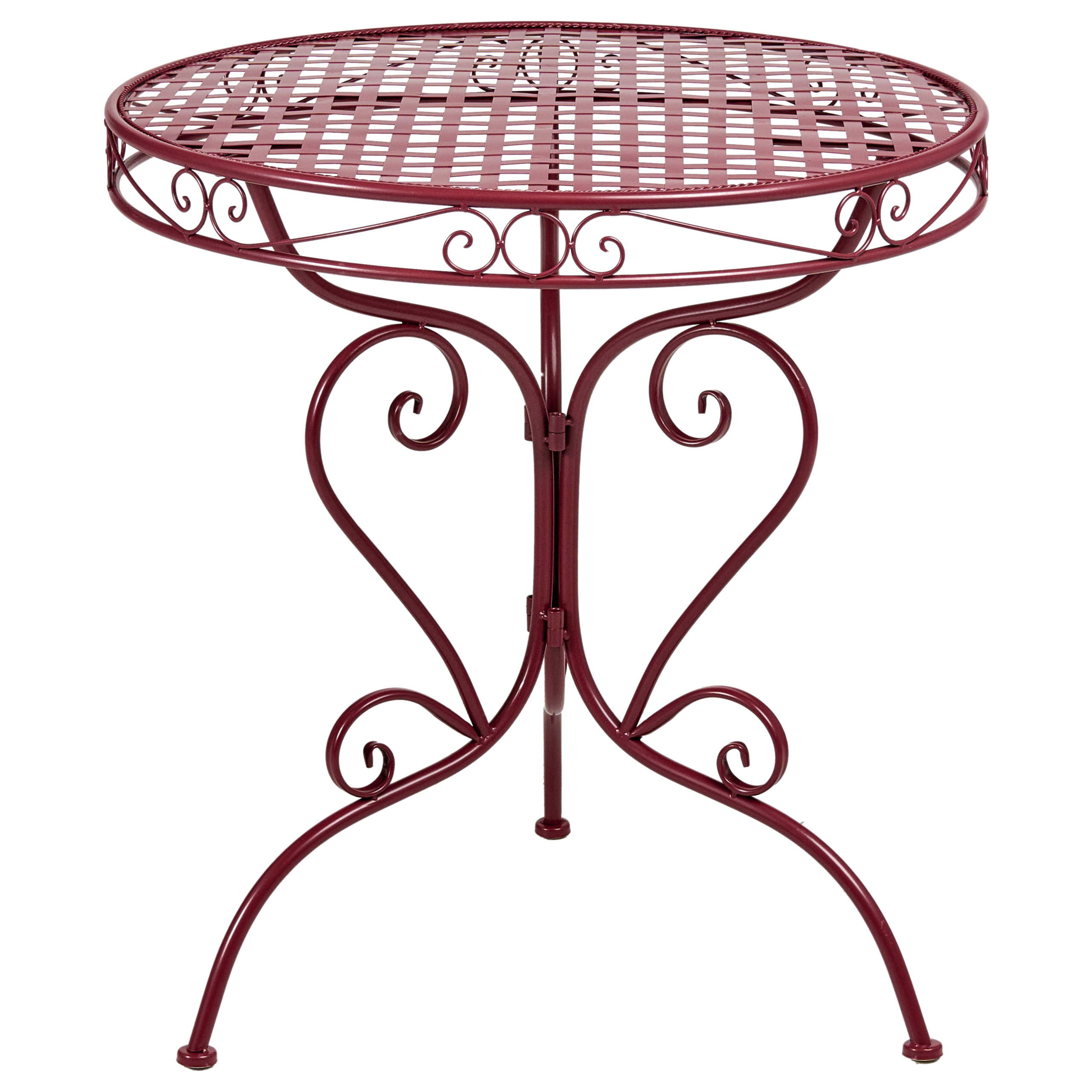 Bistropöytä ALBINIA 70 cm 70 cm metalli Viininpunainen