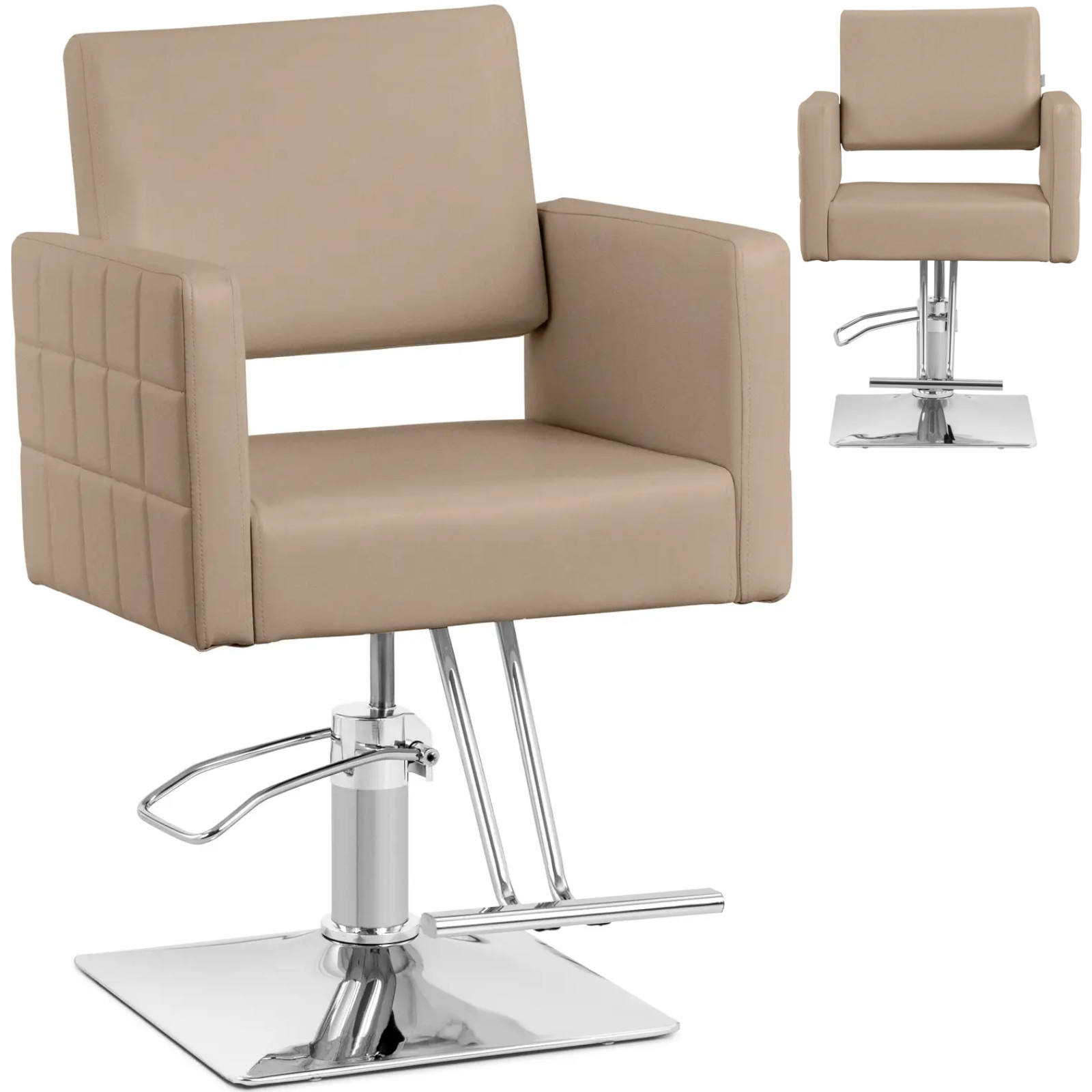 Physa RIBBLETON kampaamo- ja meikkituoli jalkatuella - beige