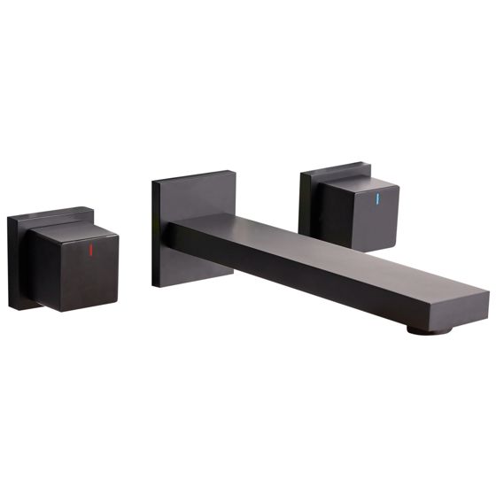 Seinään kiinnitettävä pesuallashana PAILON messinki Musta