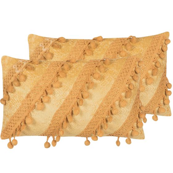 Koristetyyny AYROOR 30 x 50 cm Sinapinkeltainen Geometrinen kuvio