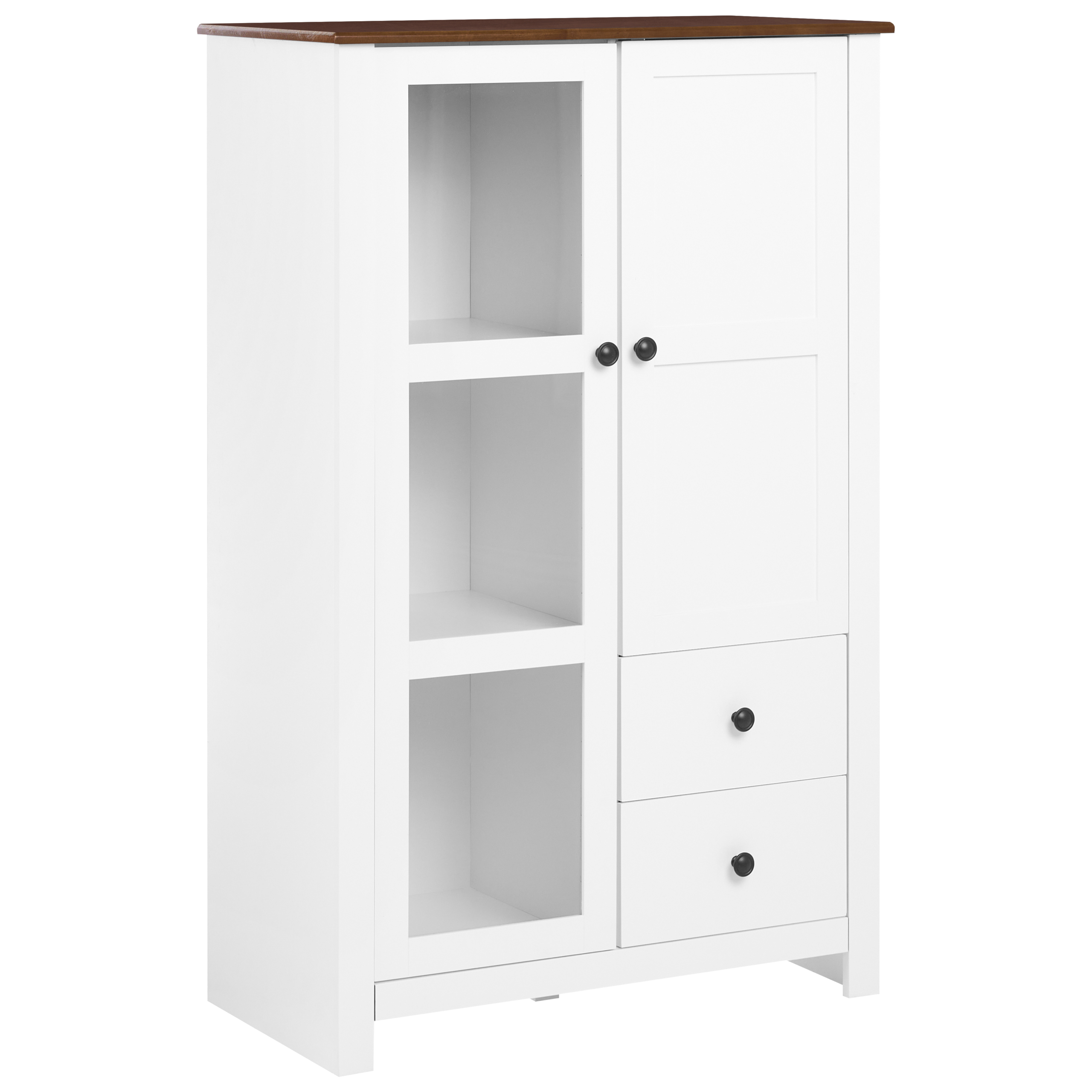 Vitriinikaappi PIMBA 80 cm Valkoinen