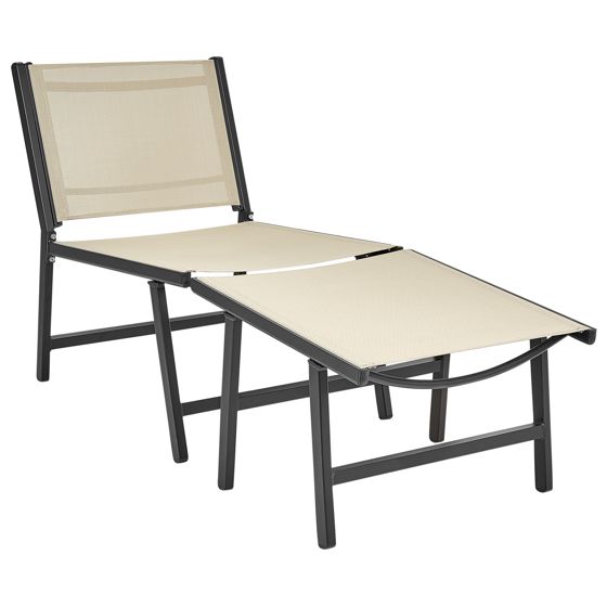 Puutarhatuoli MARCEDDI rahilla Metalli Beige