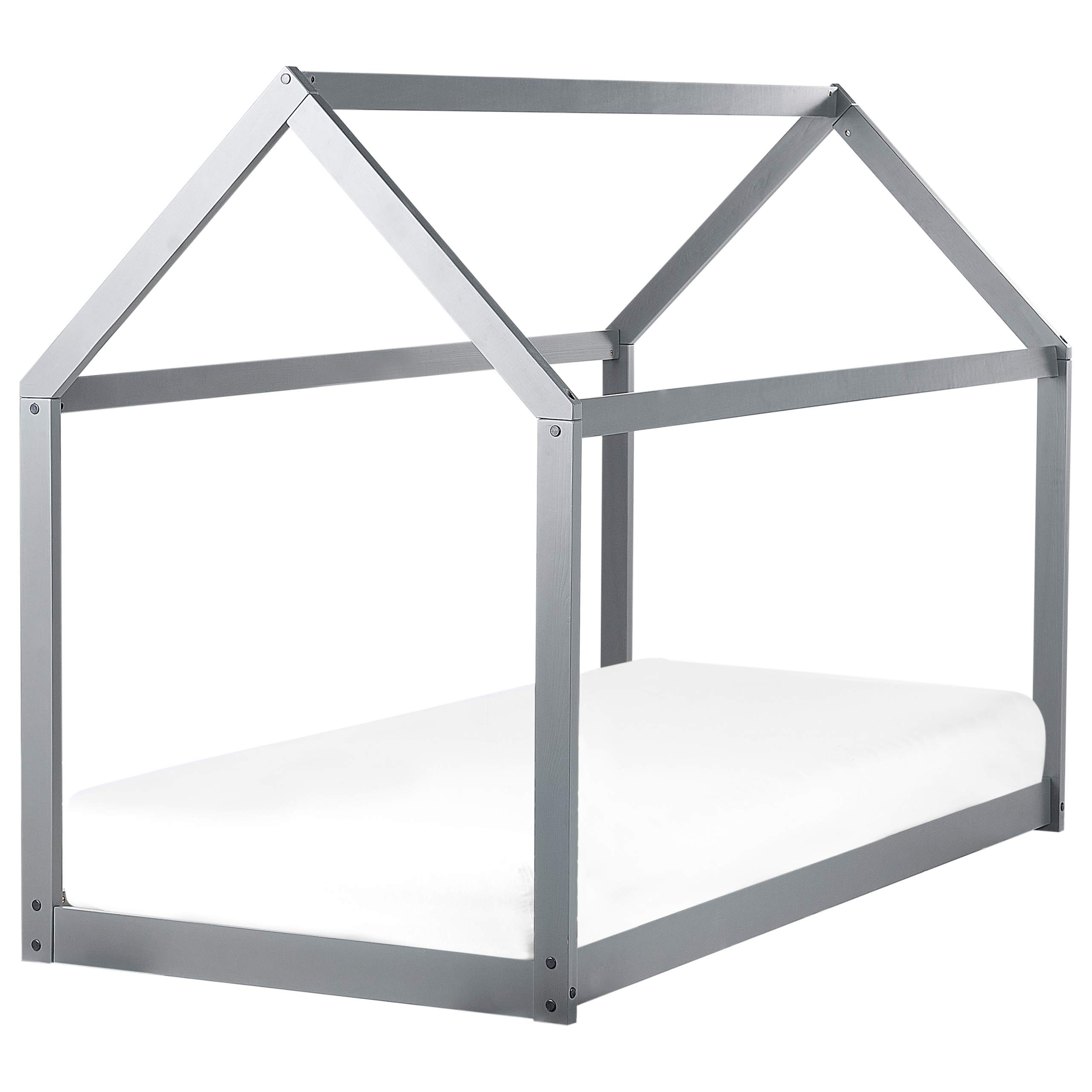 Sänky mänty harmaa 90 x 200 cm TOSSE