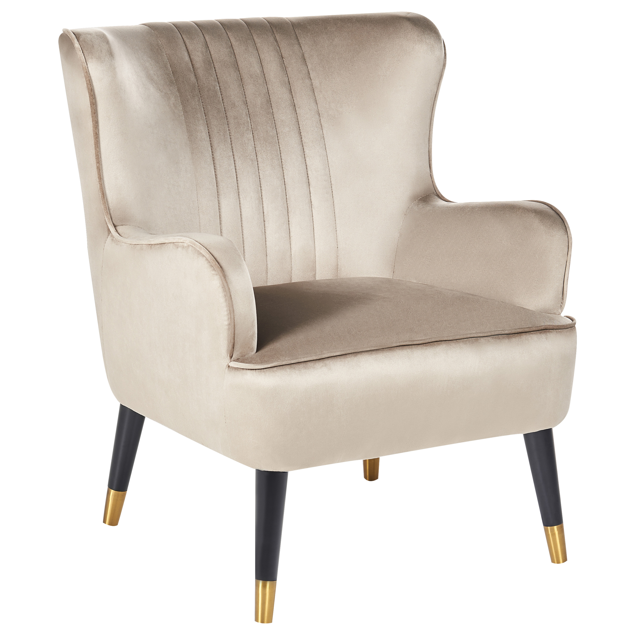 Wingback-tuoli VARBERG sametti Beige